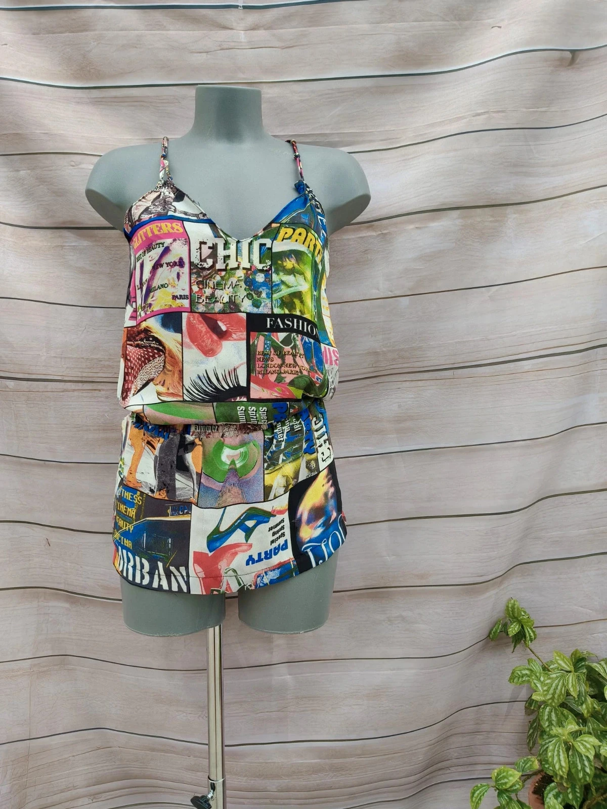 Vestido Corto / Top 2 en 1 - Estampado Pop Art / Revista 💜